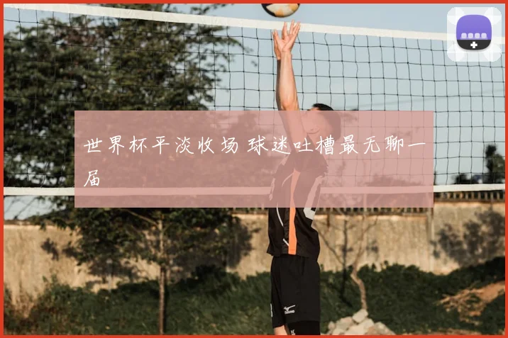 世界杯平淡收场 球迷吐槽最无聊一届